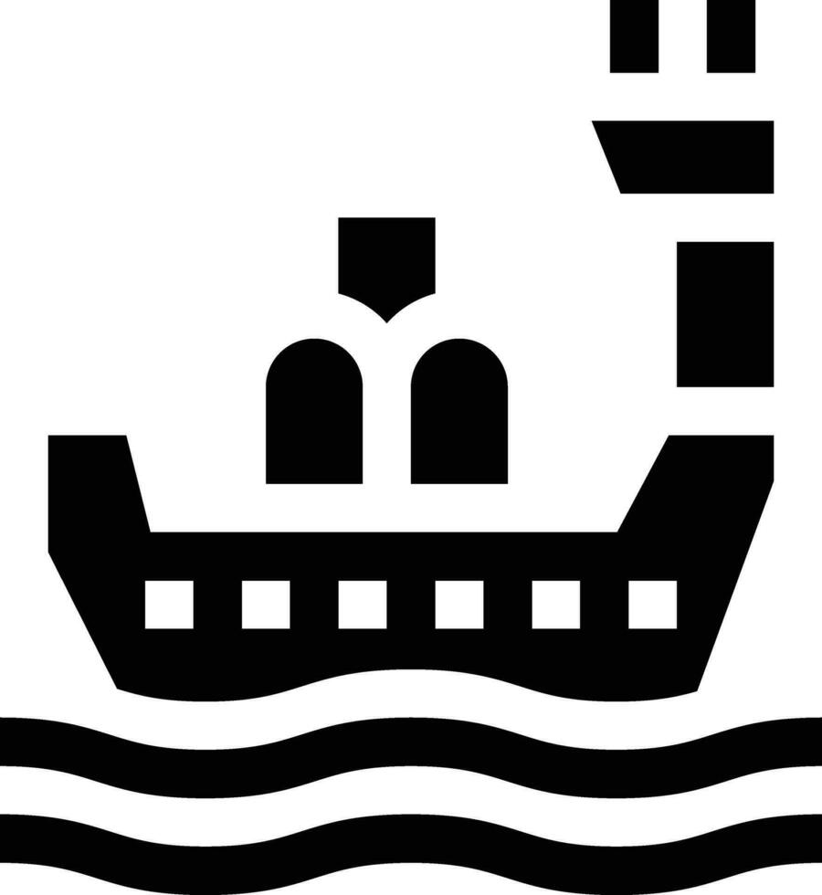 perforación barco vector icono diseño ilustración