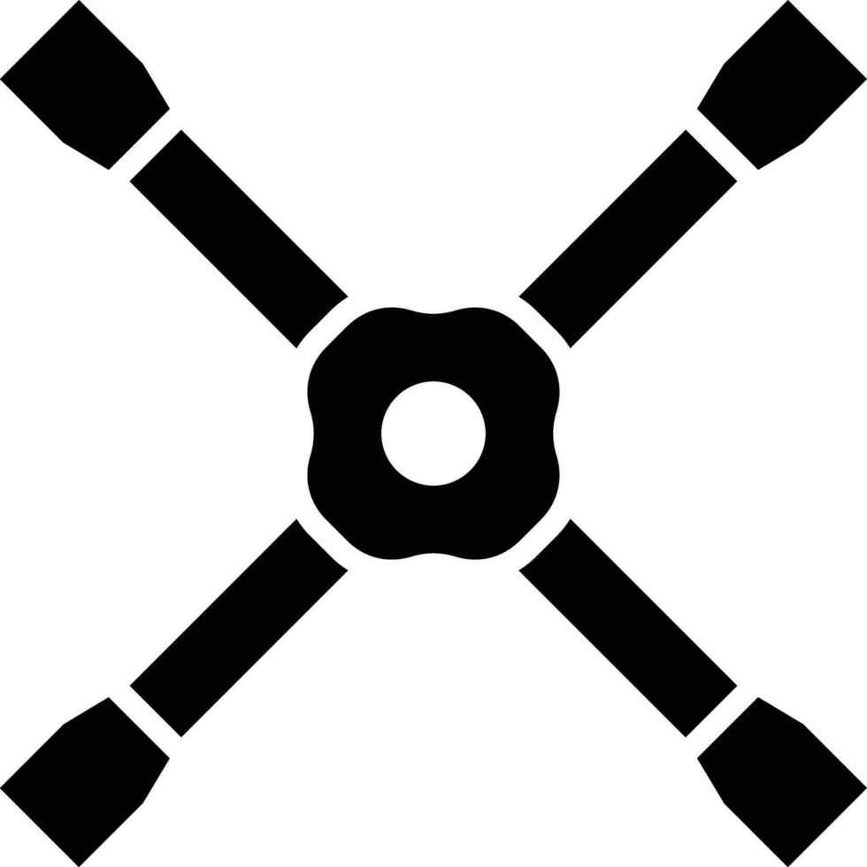 Lug wrench Vector Icon Design Illustration