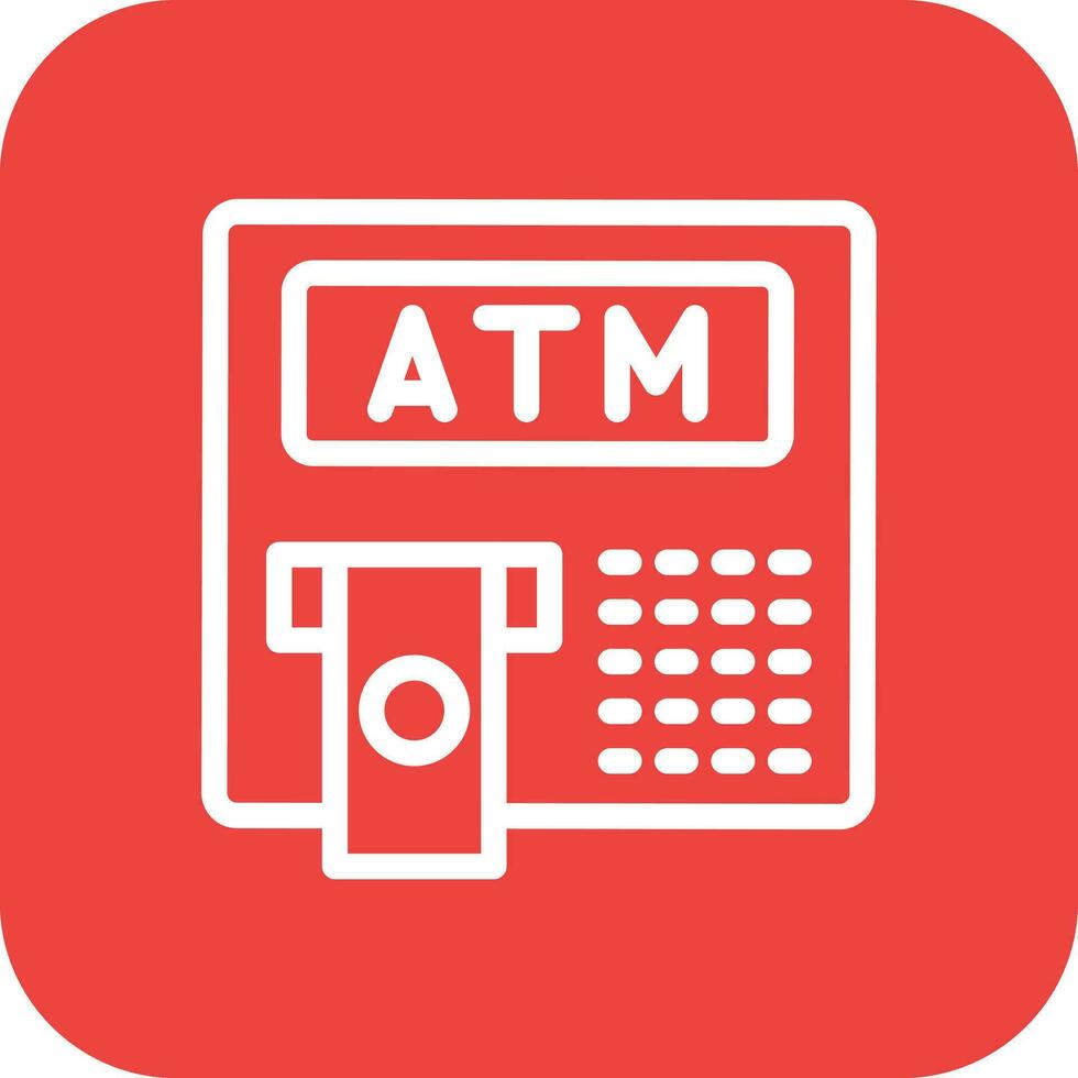 Atm Vector Icon Design Illustration