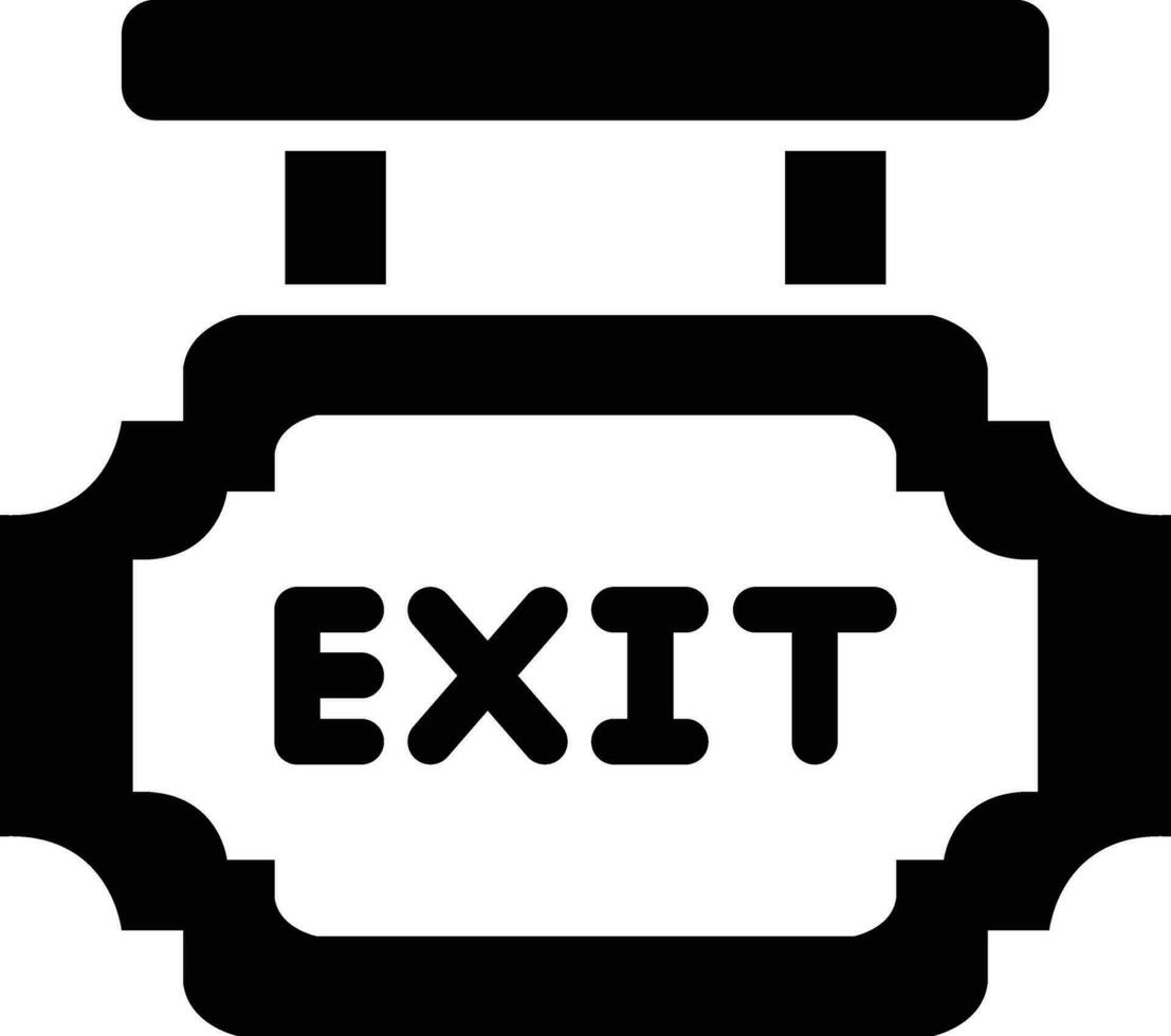 Exit Vector Icon Design Illustration