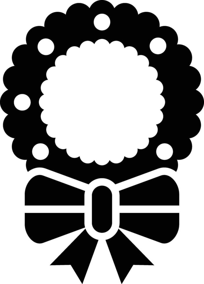 Wreath Vector Icon Design Illustration