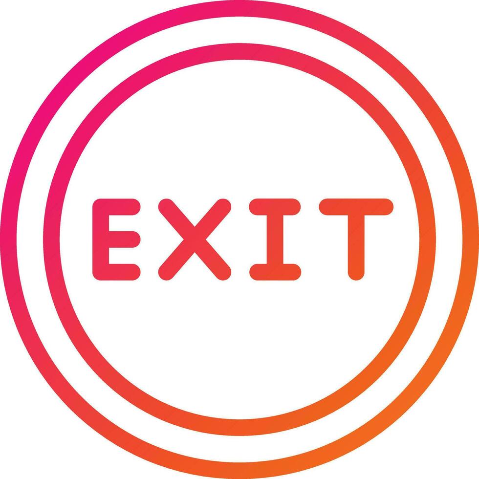 Exit Vector Icon Design Illustration