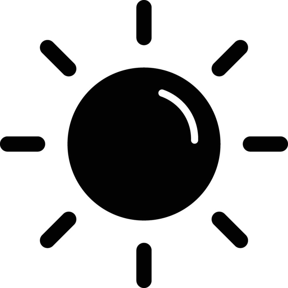 ilustración de diseño de icono de vector de sol
