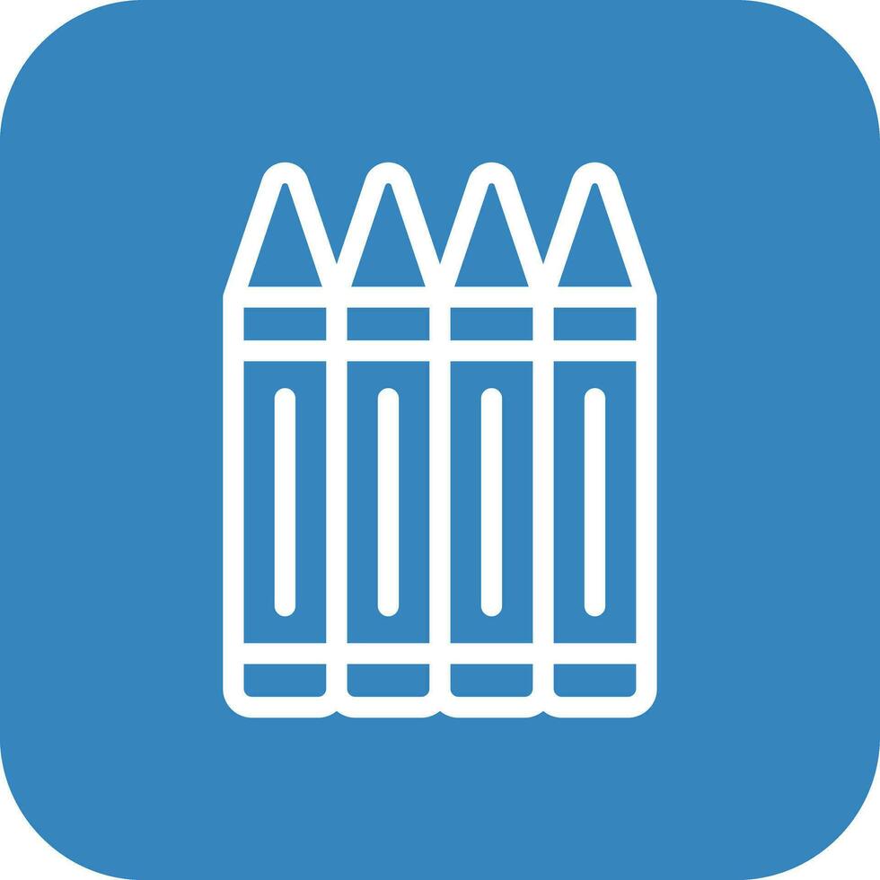 Crayons Vector Icon Design Illustration