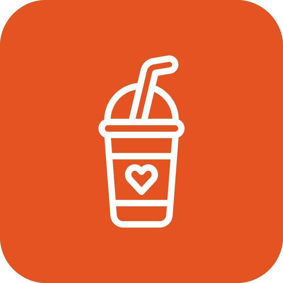 Milkshake Vector Icon Design Illustration