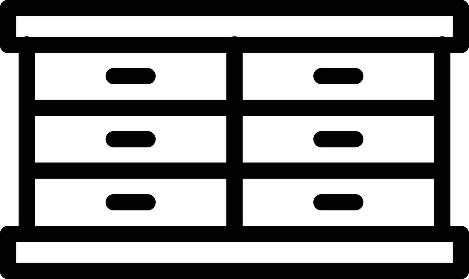 Cabinet Vector Icon Design Illustration