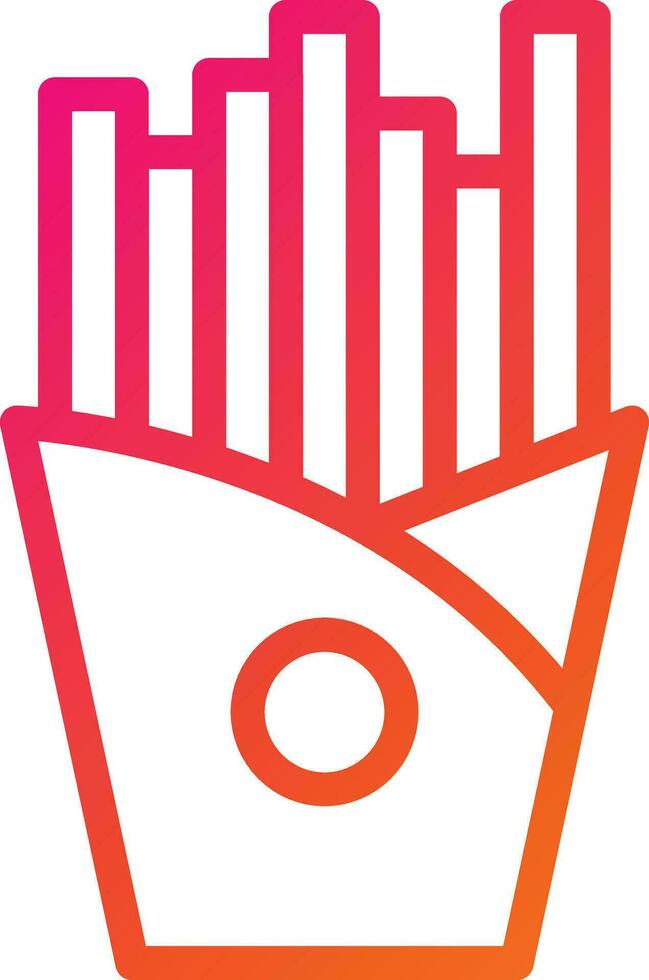 French fries Vector Icon Design Illustration