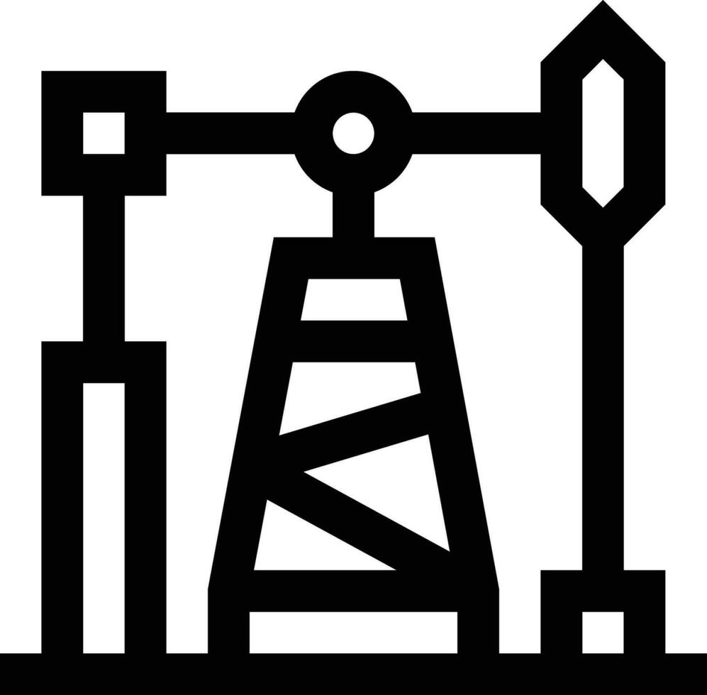 Oil Pump Vector Icon Design Illustration