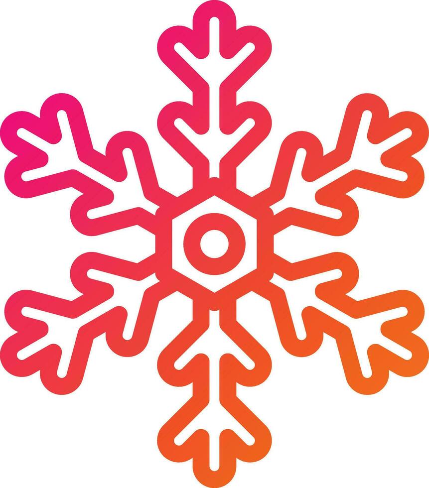 Snowflake Vector Icon Design Illustration