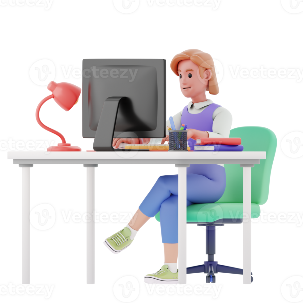 Work Activity 3D illustrations png