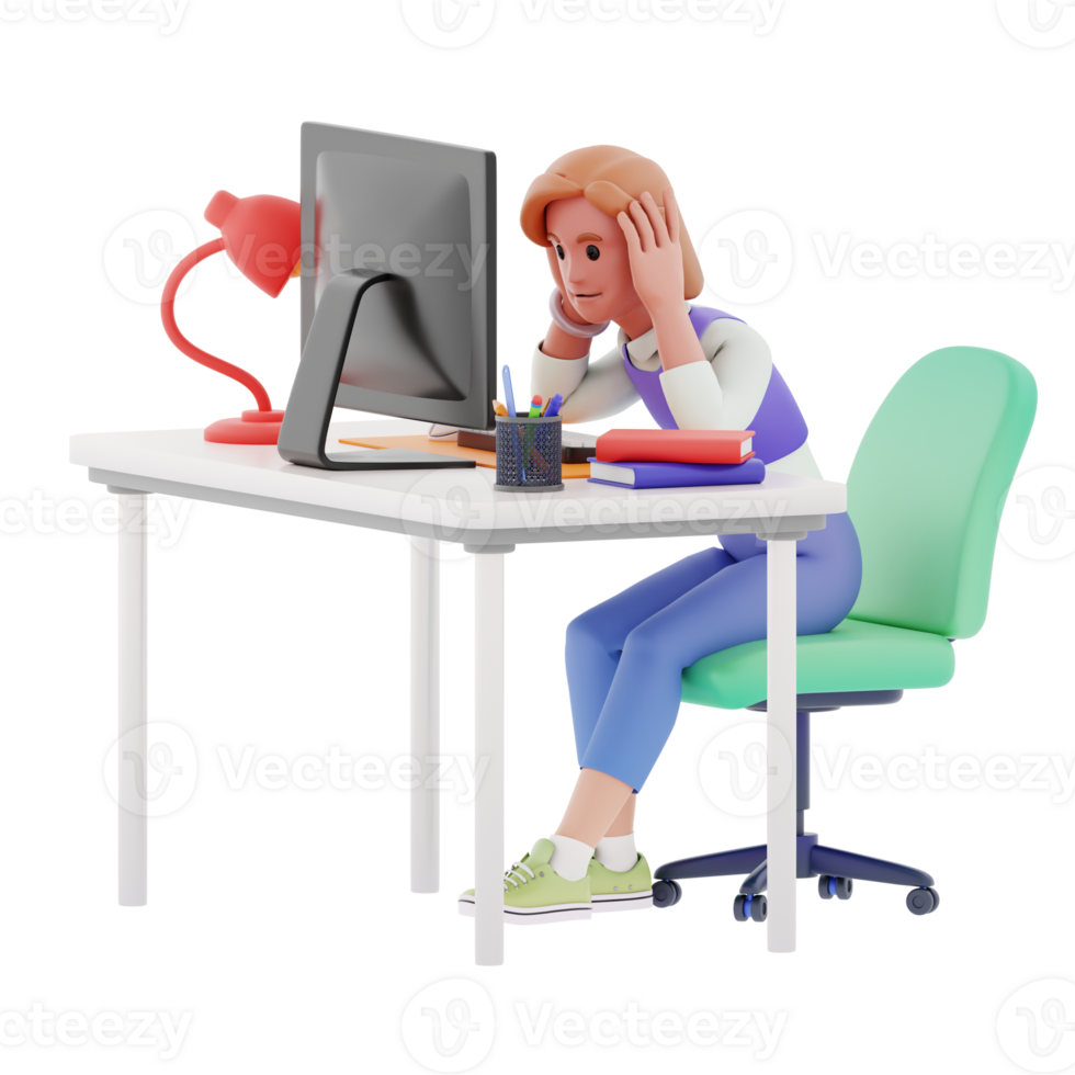 Work Activity 3D illustrations png