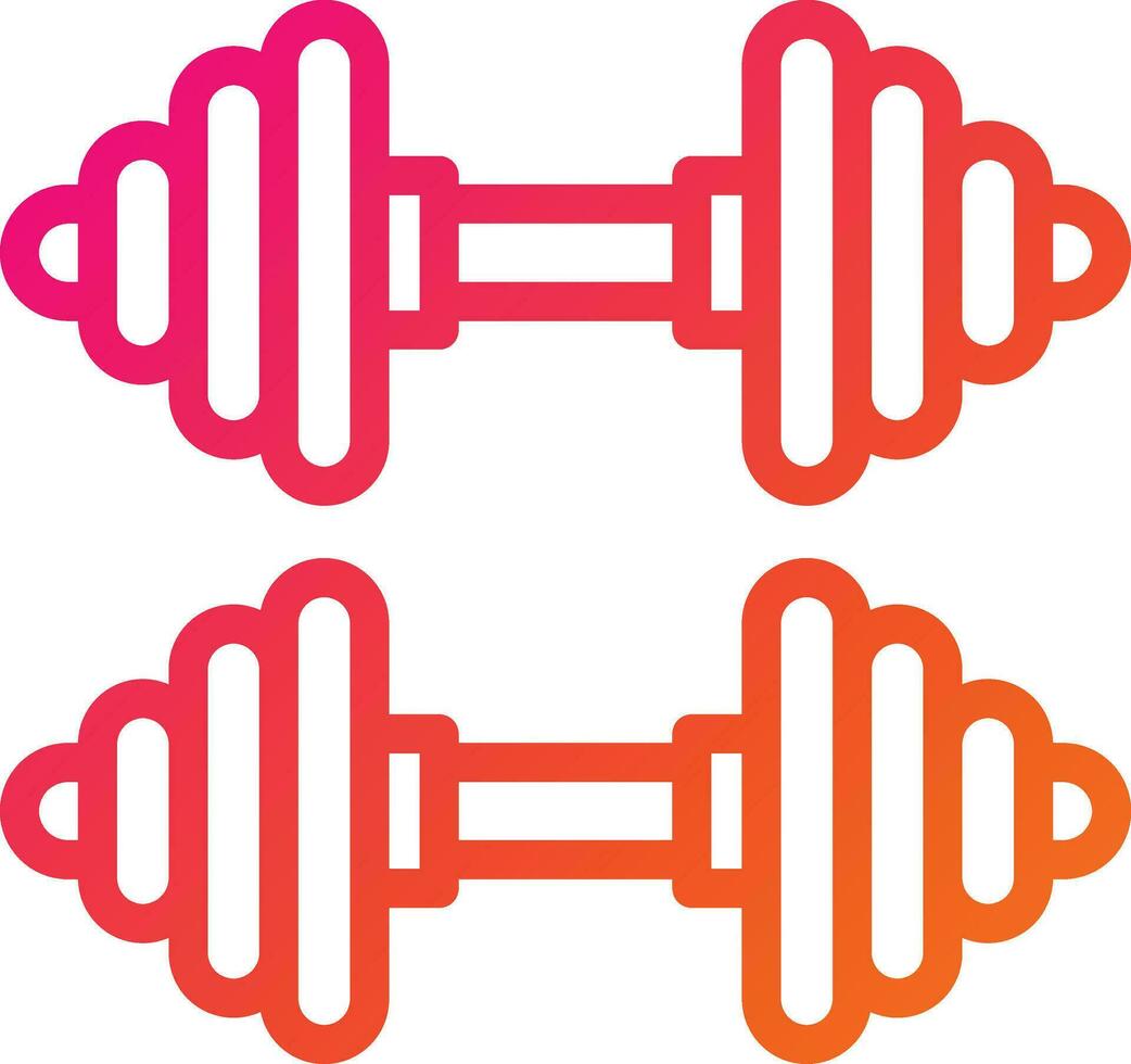 Barbell Vector Icon Design Illustration