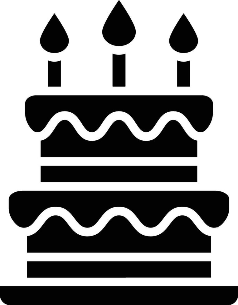 Cake Vector Icon Design Illustration