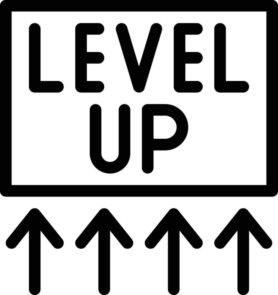 Level up Vector Icon Design Illustration