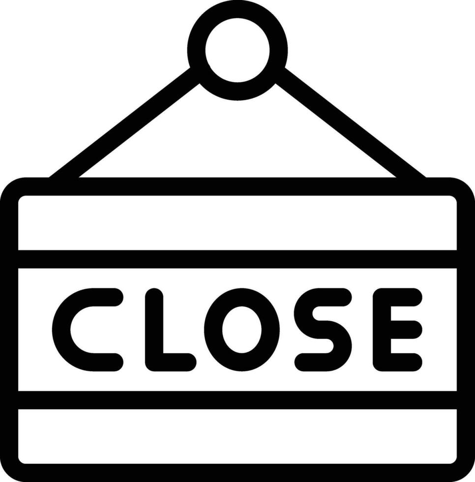 Close Sign Vector Icon Design Illustration