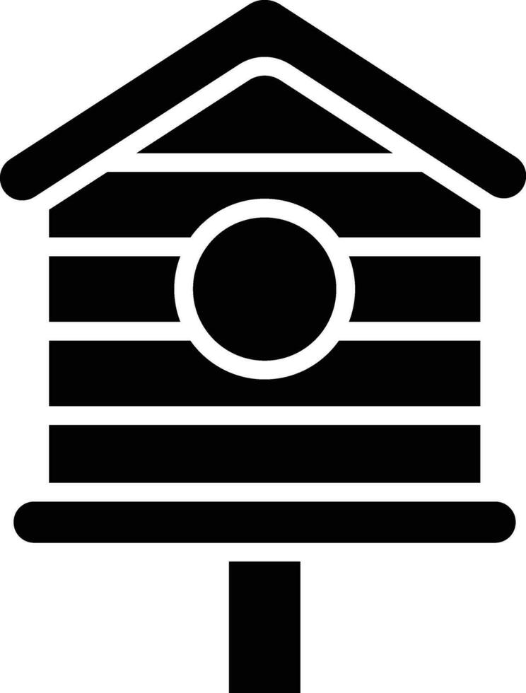 Bird House Vector Icon Design Illustration