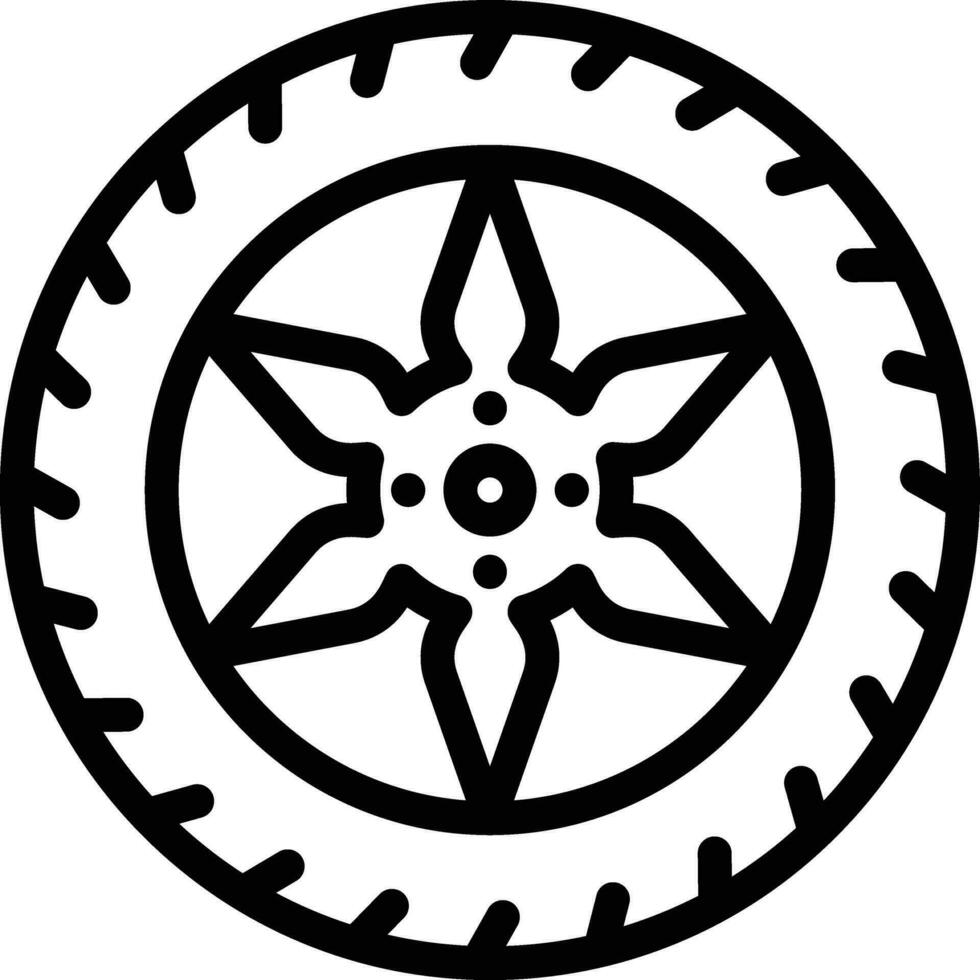 Wheel Vector Icon Design Illustration