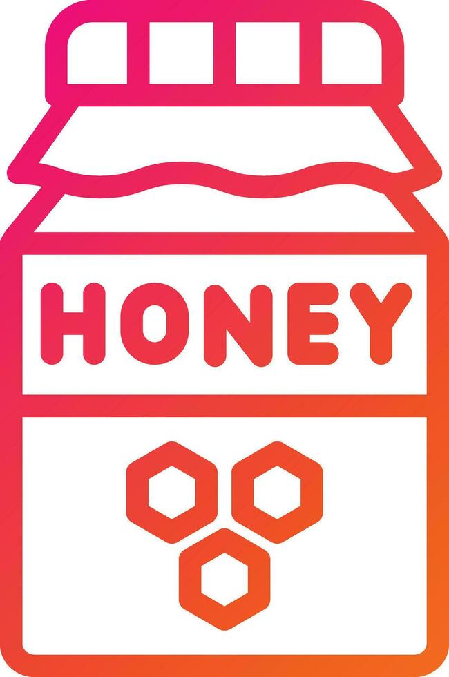 Honey Jar Vector Icon Design Illustration