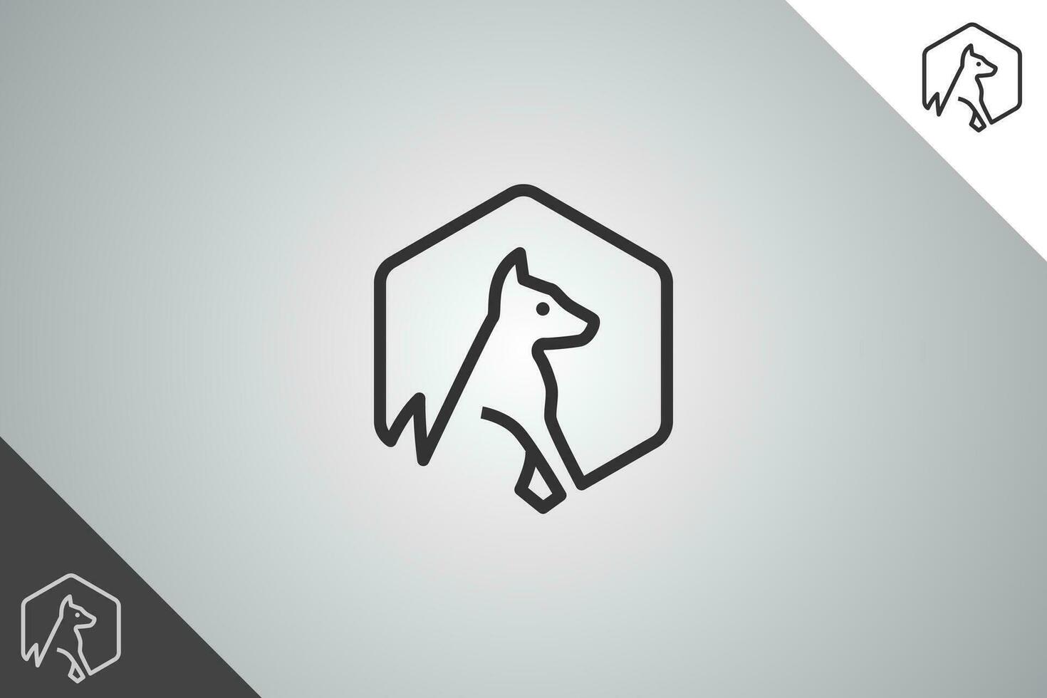 Animal pet modern logotype and symbol. Perfect logo for business related to animal, pet and veterinary. Isolated on background. Vector eps 10.