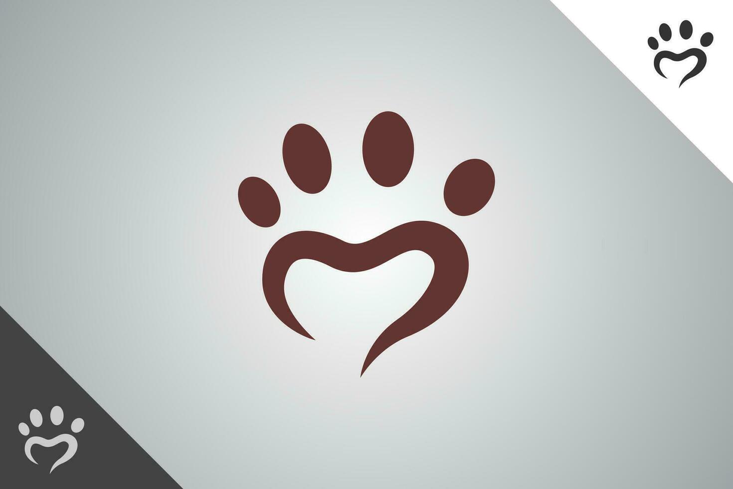 animal mascota moderno logotipo y símbolo. Perfecto logo para negocio relacionado a animal, mascota y veterinario. aislado en antecedentes. vector eps 10