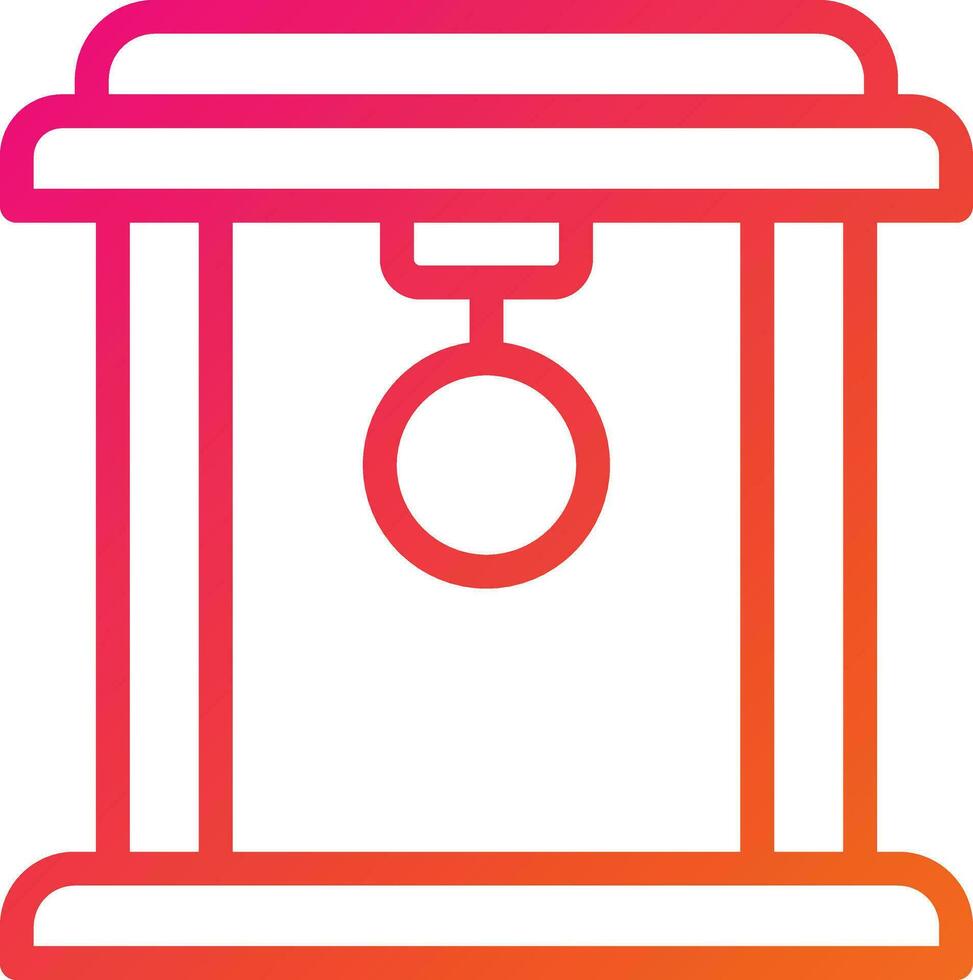 Torii Gate Vector Icon Design Illustration