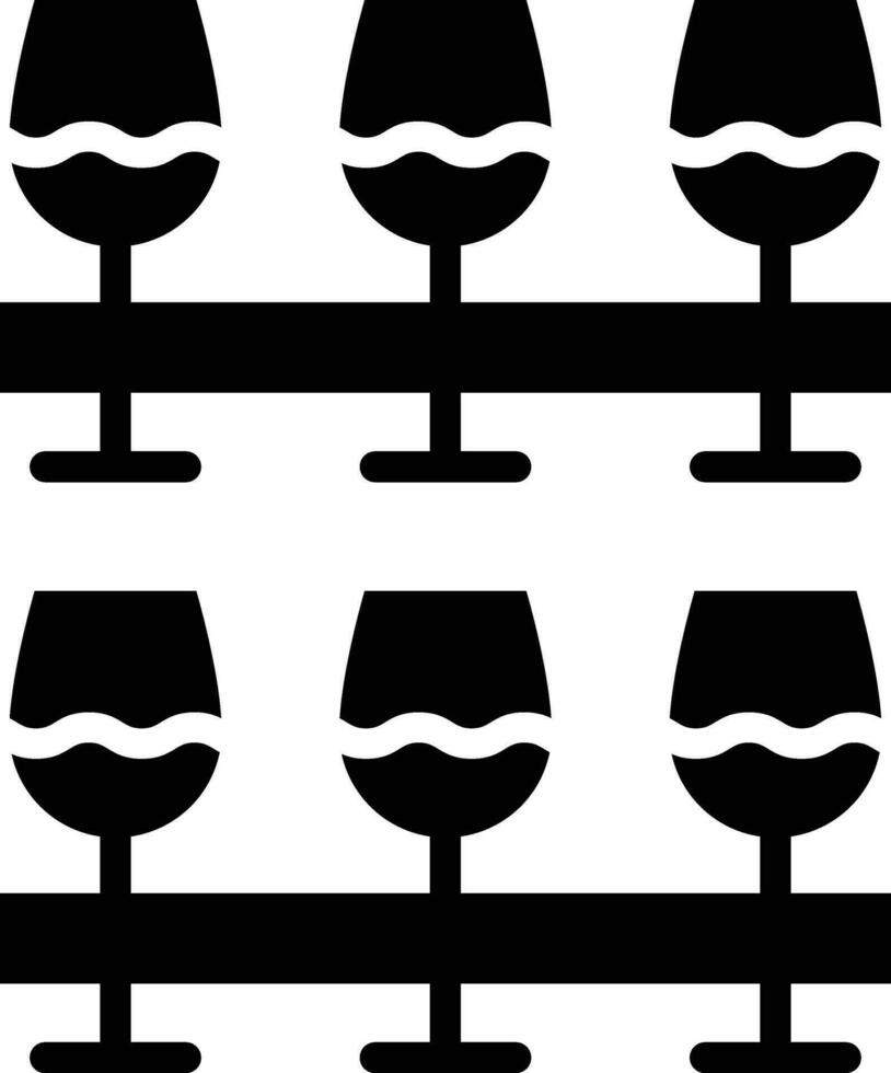 Wine Glasses Vector Icon Design Illustration