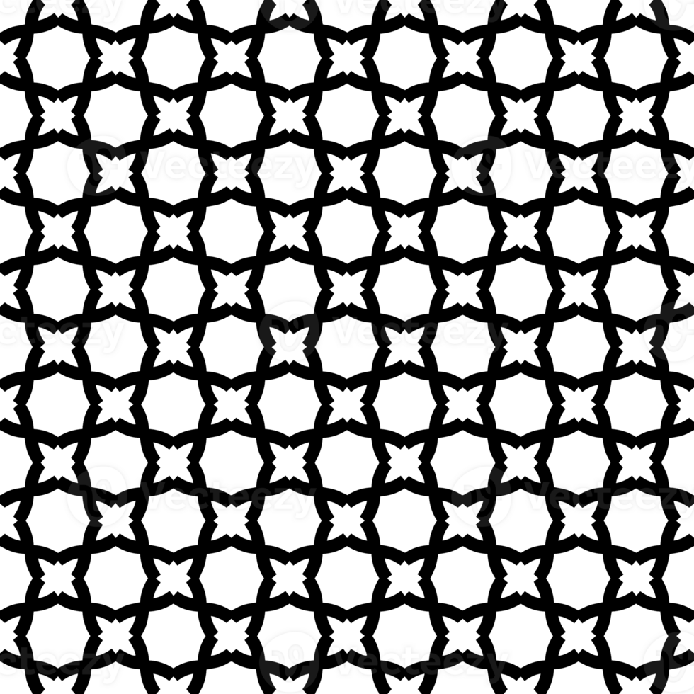Black seamless abstract pattern. Overlay for background and backdrop. Ornamental design. PNG graphic illustration with transparent background.