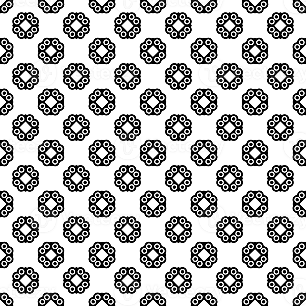 Black seamless abstract pattern. Overlay for background and backdrop. Ornamental design. PNG graphic illustration with transparent background.