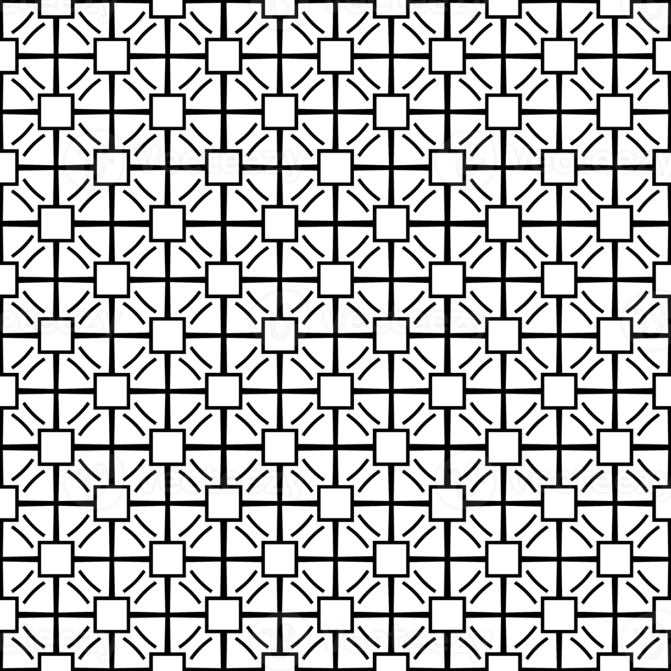 Black seamless abstract pattern. Overlay for background and backdrop. Ornamental design. PNG graphic illustration with transparent background.