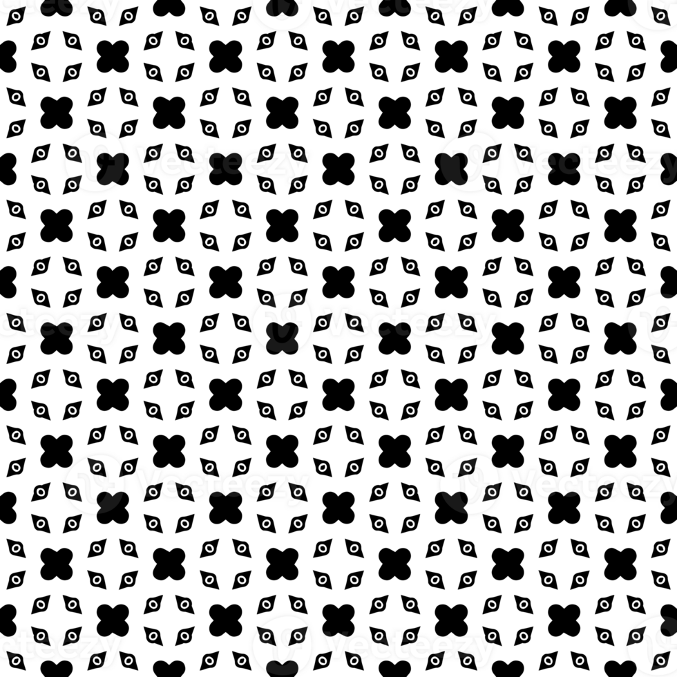 Black seamless abstract pattern. Overlay for background and backdrop. Ornamental design. PNG graphic illustration with transparent background.