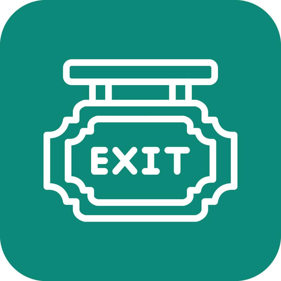 Exit Vector Icon Design Illustration