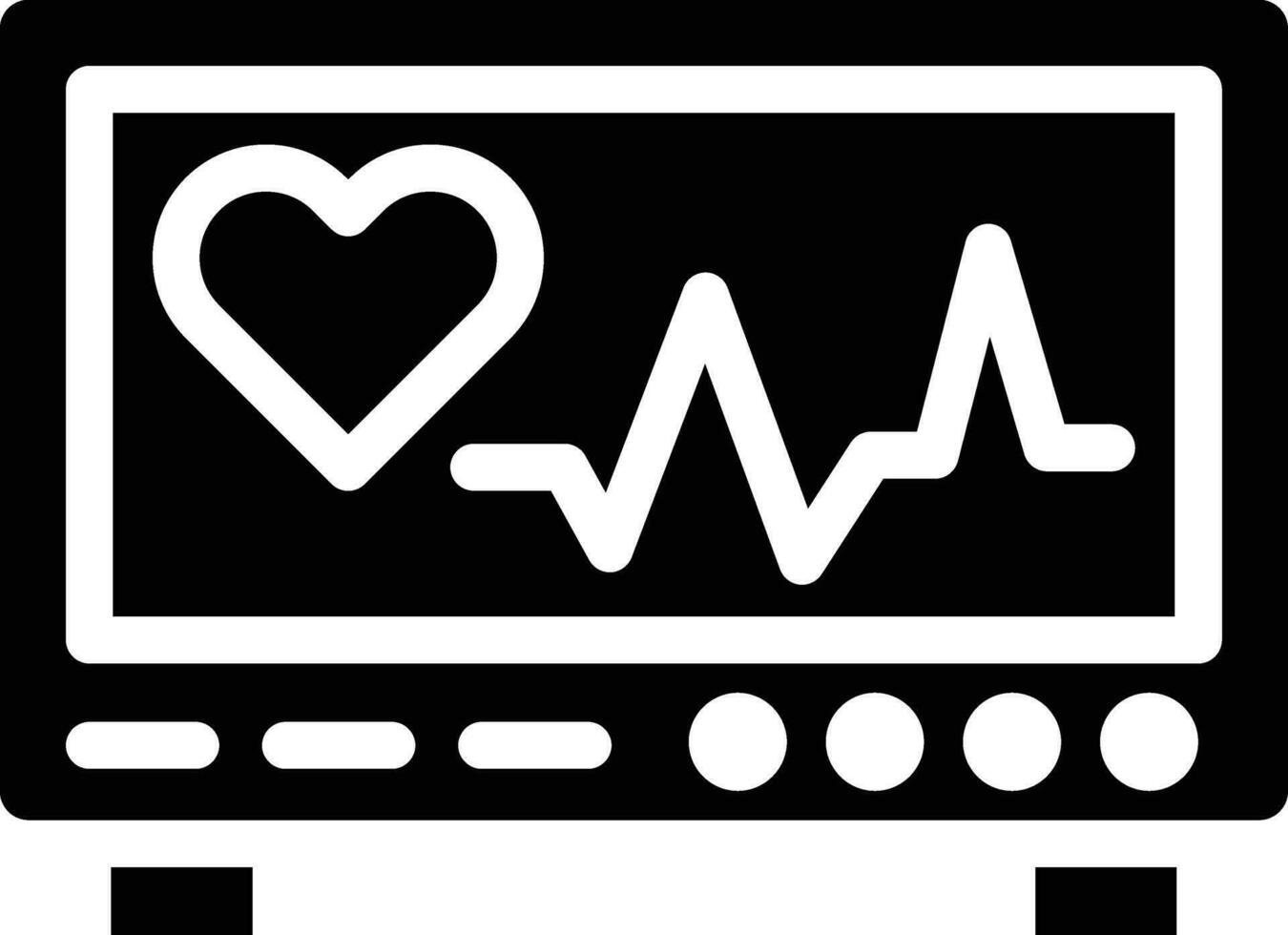 Cardiogram Vector Icon Design Illustration