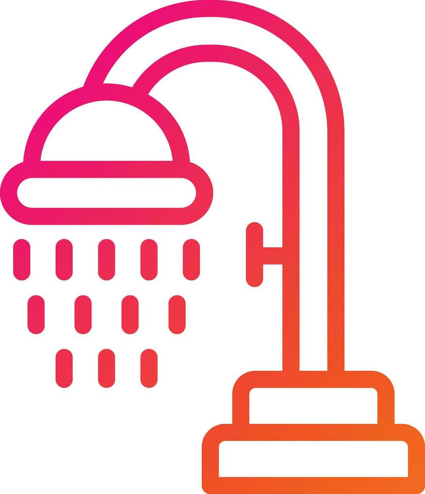 Shower Vector Icon Design Illustration