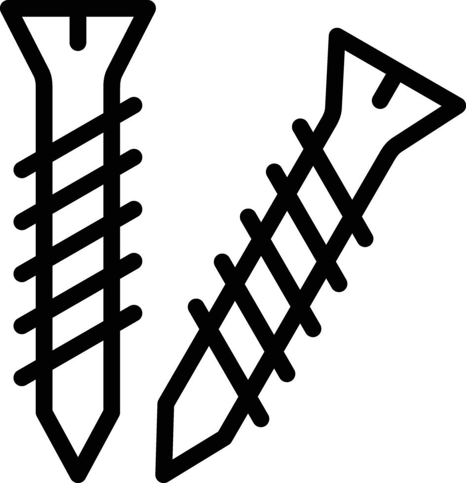 tornillo vector icono diseño ilustración