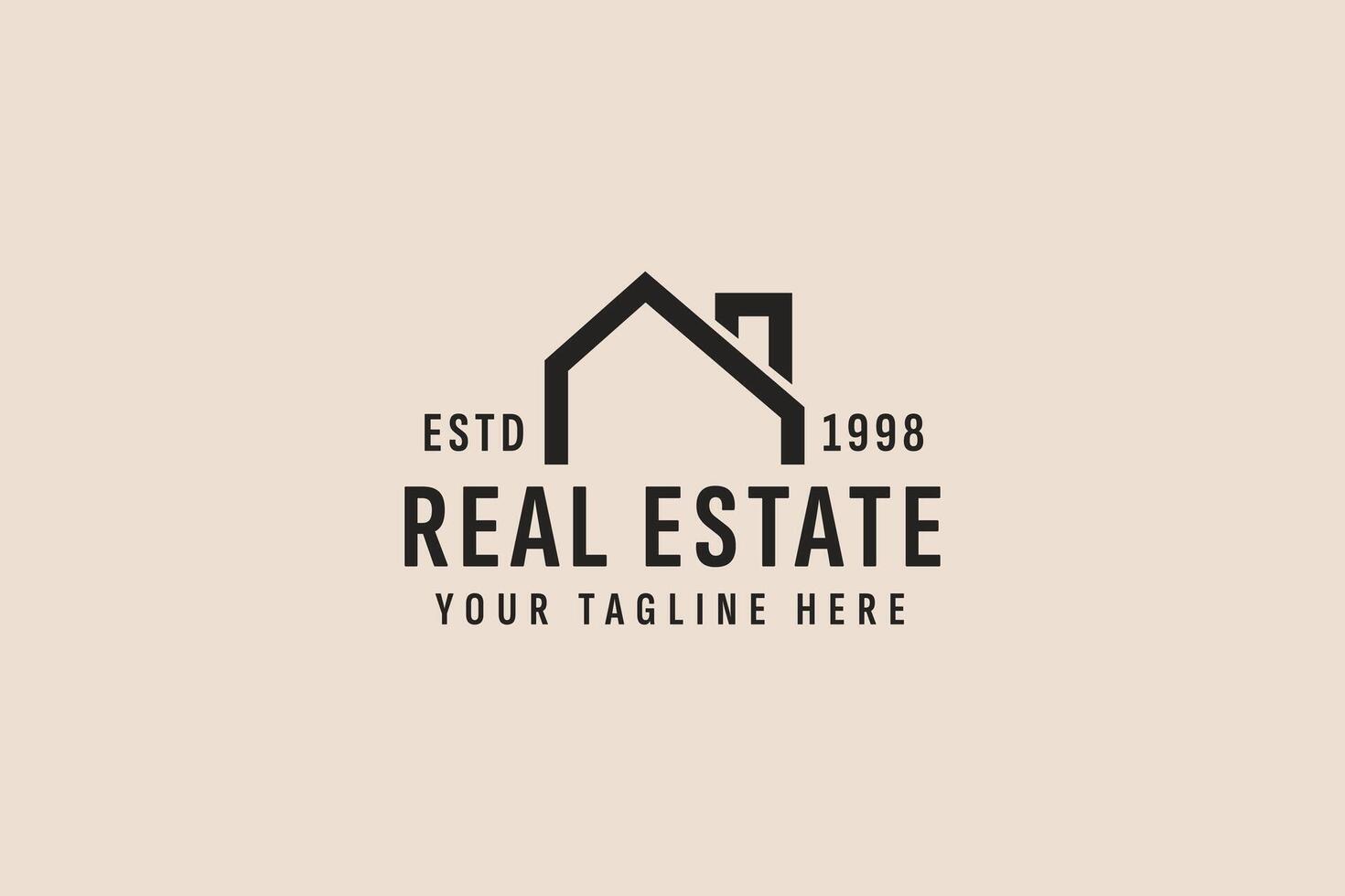 vintage style real estate logo vector icon illustration 33252397 Vector