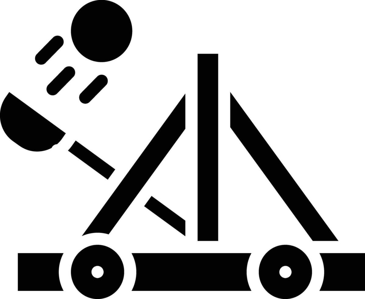 Catapult Vector Icon Design Illustration
