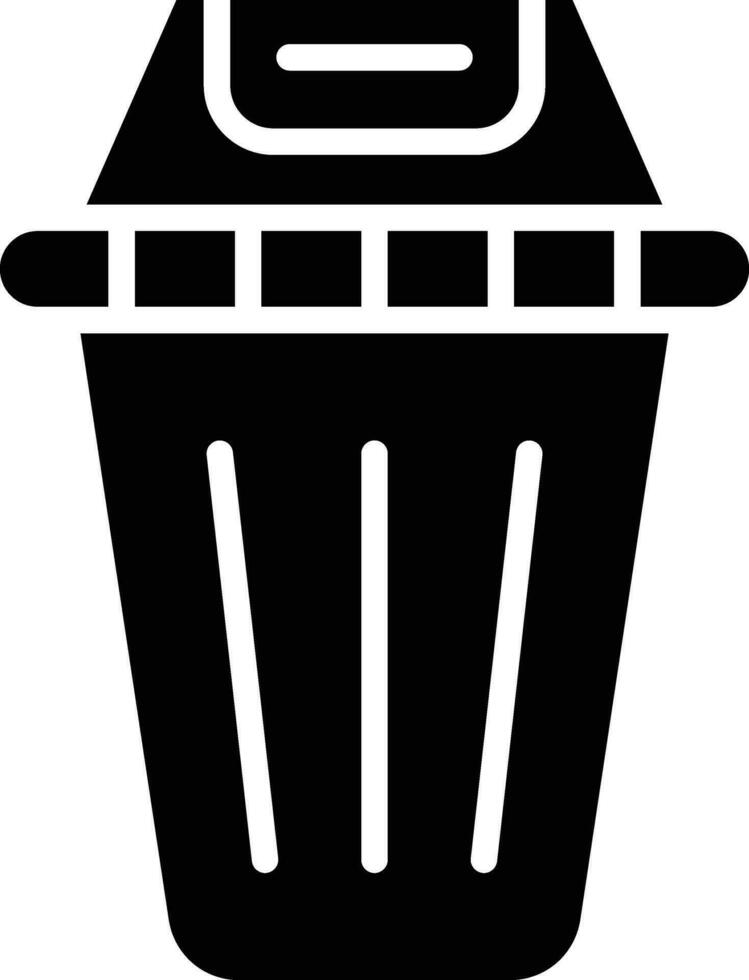 ilustración de diseño de icono de vector de basura