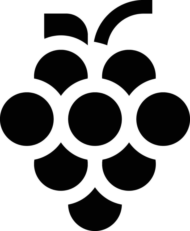Ilustración de diseño de icono de vector de uvas