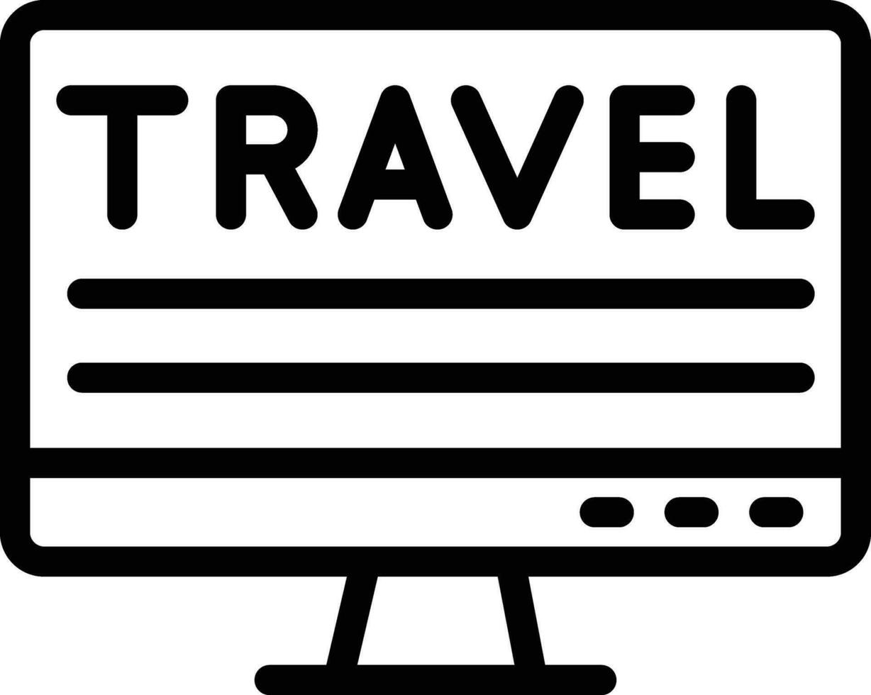 ilustración de diseño de icono de vector de viaje