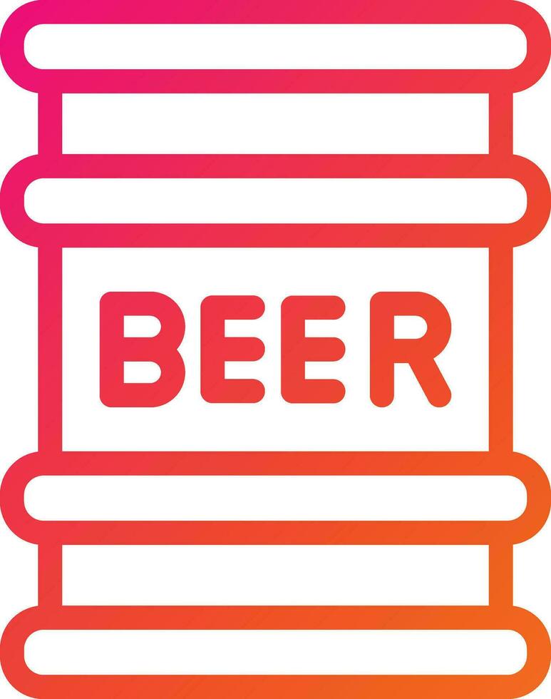 cerveza barrilete vector icono diseño ilustración