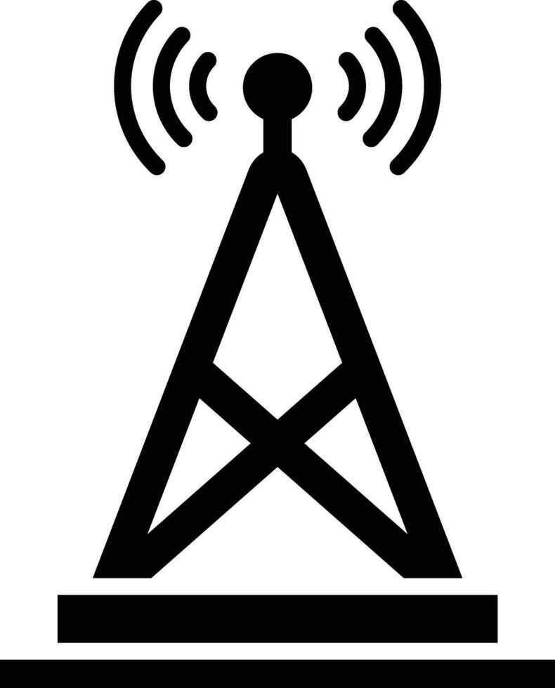 ilustración de diseño de icono de vector de antena