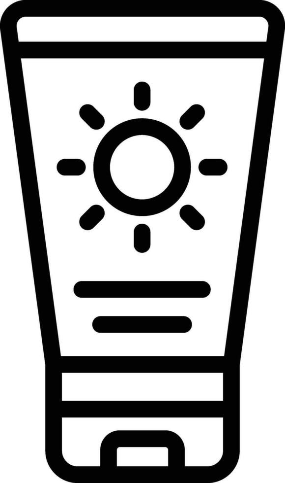 Suncream Vector Icon Design Illustration