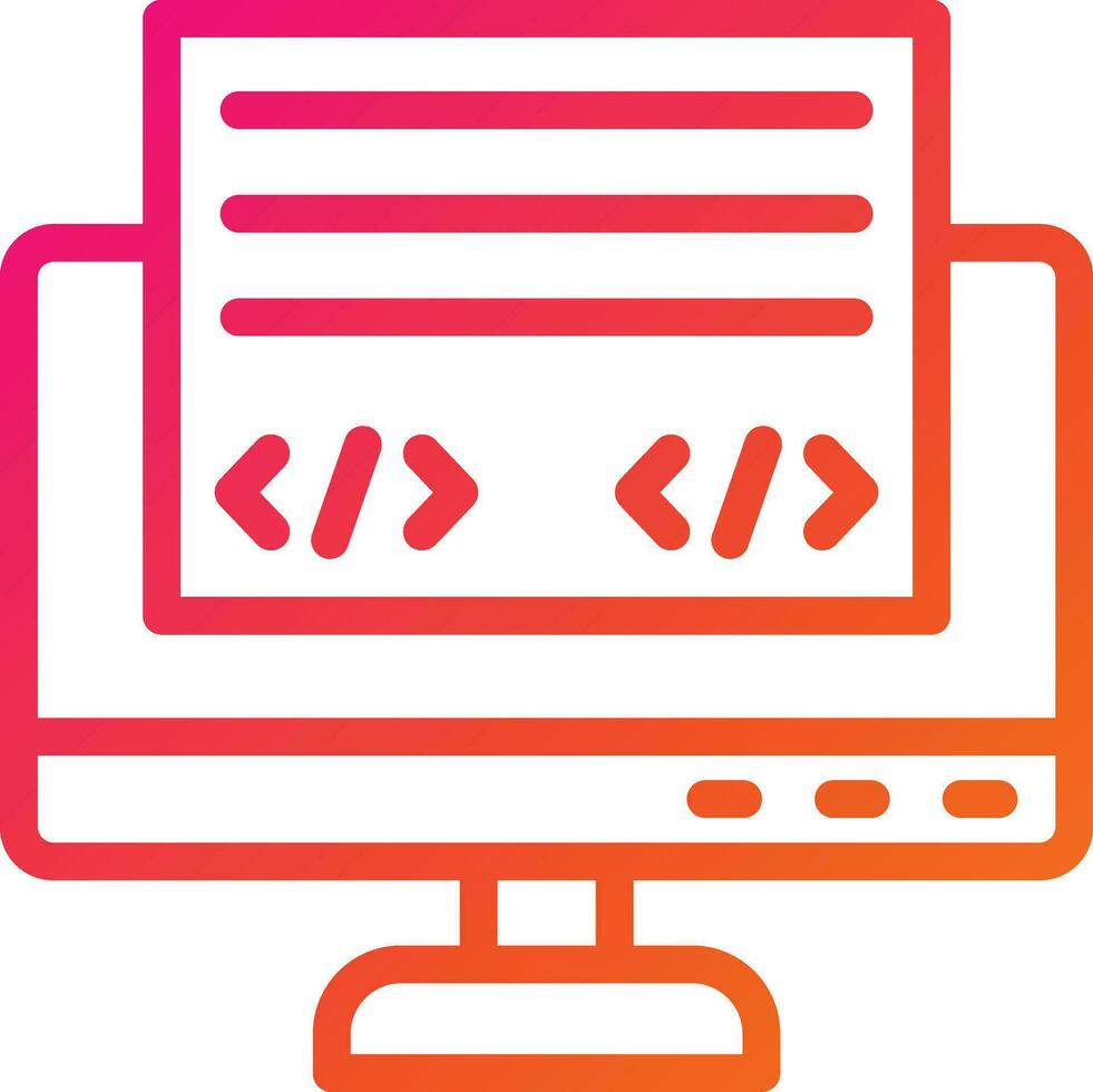 Front End Vector Icon Design Illustration