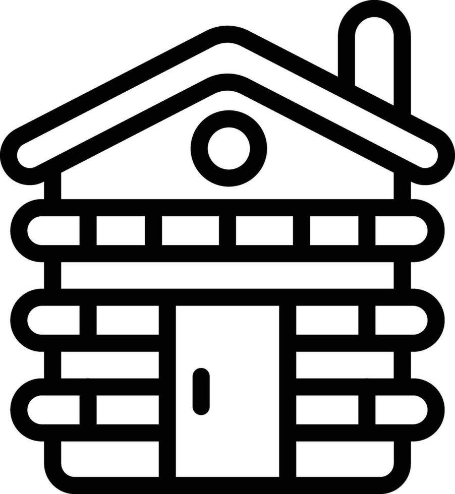 Cabin Vector Icon Design Illustration