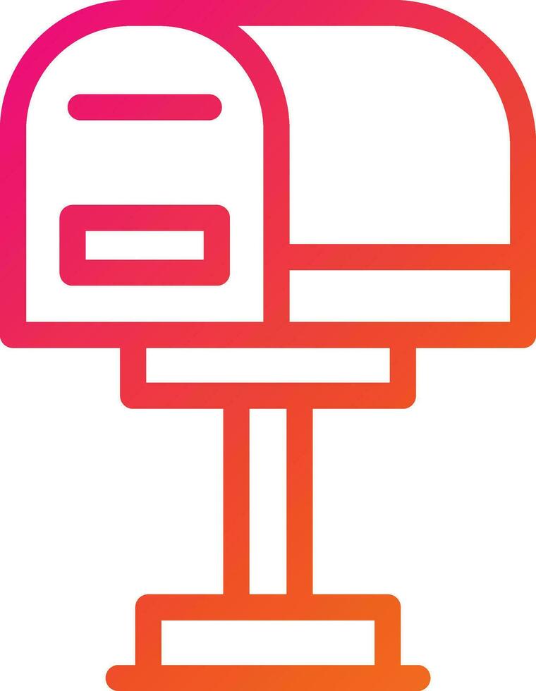 Mail Box Vector Icon Design Illustration