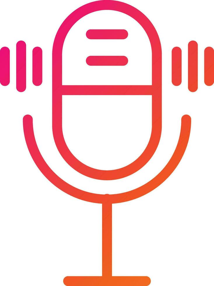 Microphone enable Vector Icon Design Illustration