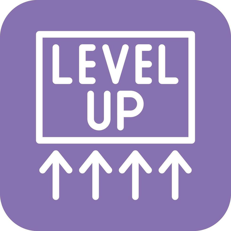 Level up Vector Icon Design Illustration