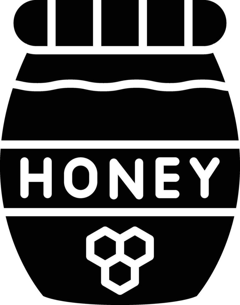 Honey Jar Vector Icon Design Illustration