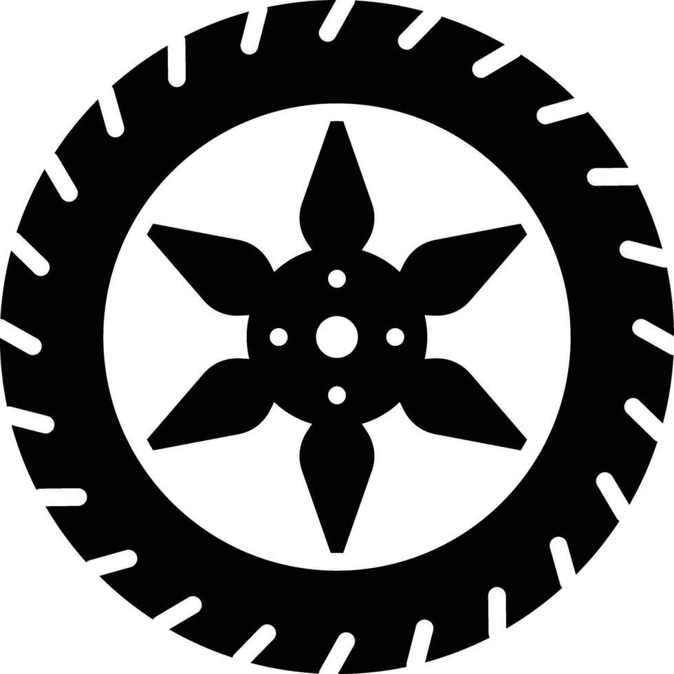 Wheel Vector Icon Design Illustration