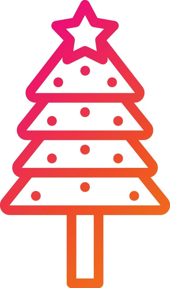 Christmas tree Vector Icon Design Illustration